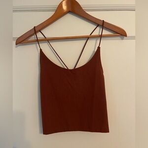Abercrombie & Fitch Rich rust colored crop